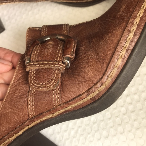 Vintage Naturalizer Brown Leather Drifter Mules Clogs - Picture 3 of 7